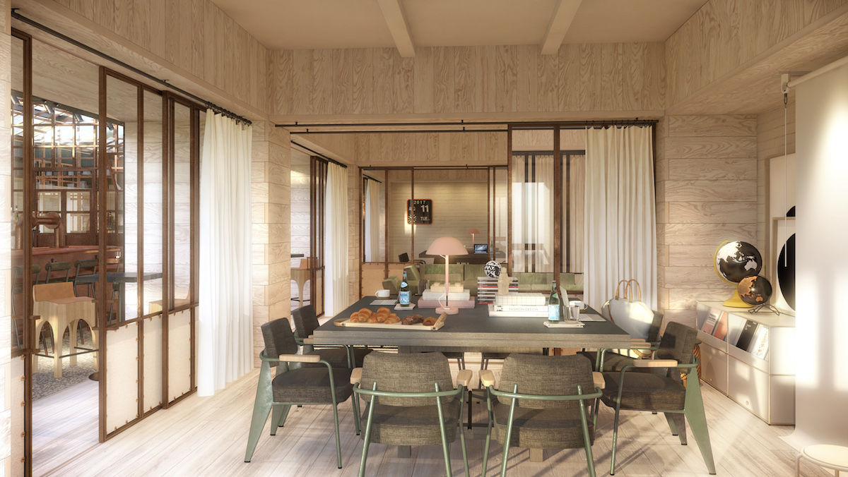 Moxy Meeting Room Rendering