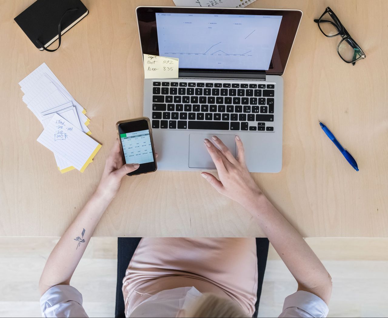 Businesswoman working in office