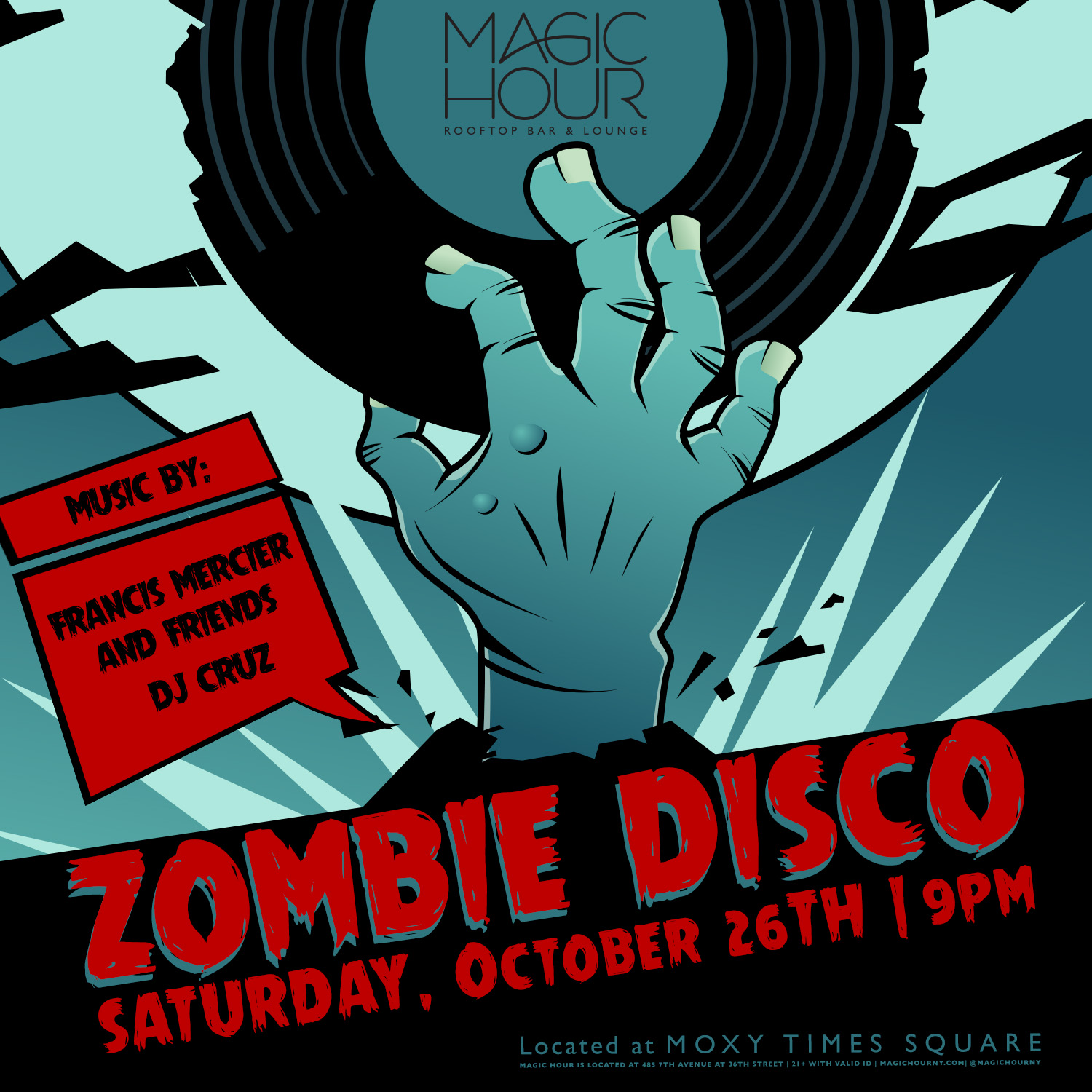 Zombie Disco Halloween Party